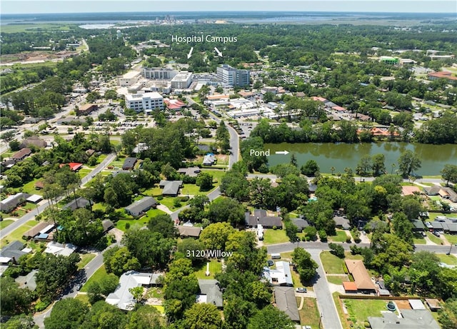 3120 Willow Ave, Brunswick, GA 31520 - aerial overview of property's location featuring a nearby body of water