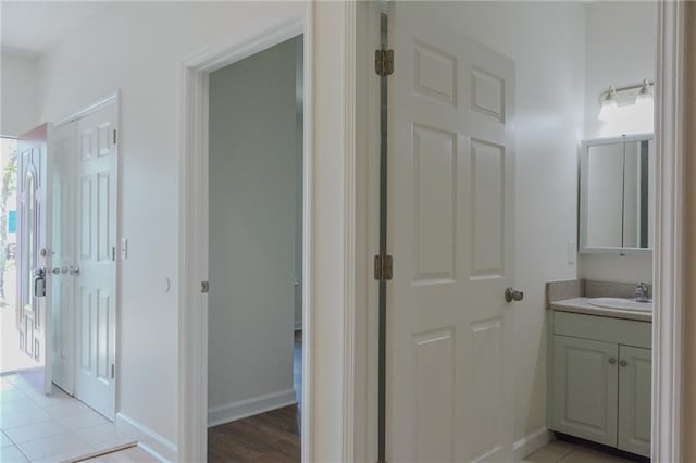 348 Moss Creek Ln, Brunswick, GA 31522 - bathroom featuring vanity and baseboards