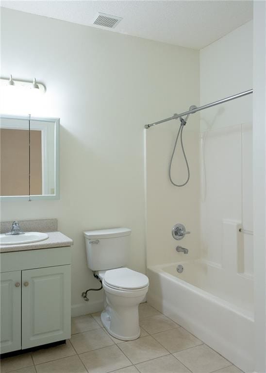 348 Moss Creek Ln, Brunswick, GA 31522 - bathroom with tile patterned flooring, vanity, and shower / tub combination