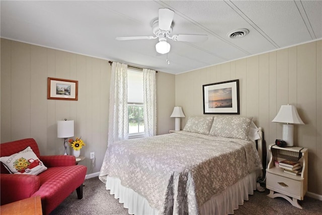314 King David Rd, Jesup, GA 31545 - bedroom with carpet and a ceiling fan