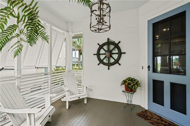 view of sunroom / solarium