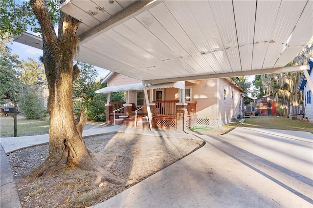 view of patio / terrace featuring a porch