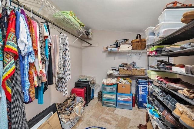 159 Crooked River Dr, Woodbine, GA 31569 - walk in closet featuring stone finish flooring