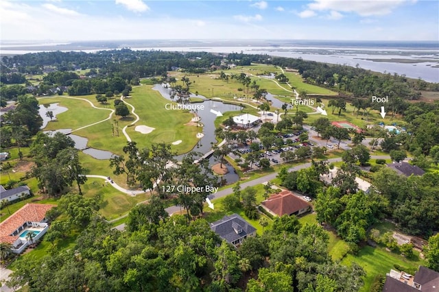 127 Clipper Bay Rd, Brunswick, GA 31523 - view of property location featuring a large body of water, a golf course, and nearby suburban area