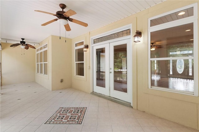 127 Clipper Bay Rd, Brunswick, GA 31523 - view of patio with french doors and a ceiling fan