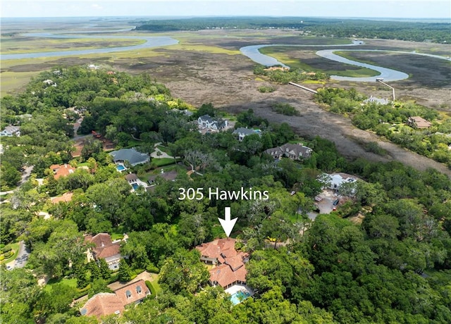 birds eye view of property featuring a residential view