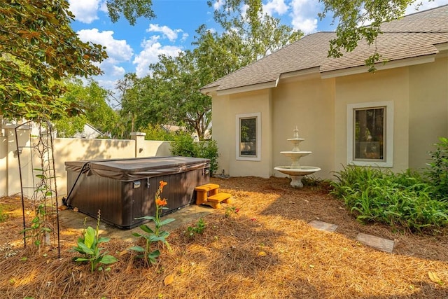 407 Butler Ave, Saint Simons Island, GA 31522 - view of yard featuring a hot tub