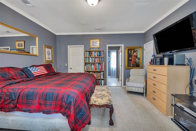 407 Butler Ave, Saint Simons Island, GA 31522 - bedroom with carpet and crown molding