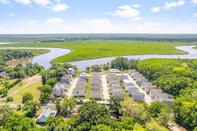 102 Cathead Ln, Darien, GA 31305 - birds eye view of property with a water view and a residential view
