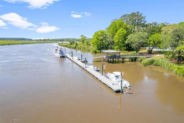 102 Cathead Ln, Darien, GA 31305 - dock area featuring a water view
