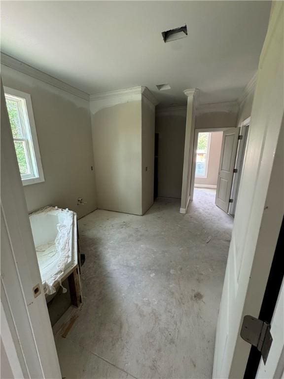 102 Bluebird Ct, Saint Marys, GA 31558 - unfurnished bedroom with multiple windows and ornamental molding