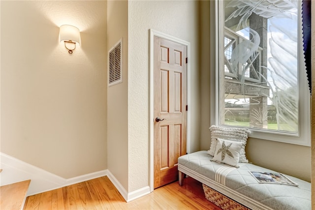 interior space featuring light hardwood / wood-style floors