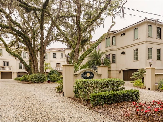 view of front of home featuring a garage