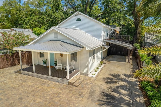 view of front of home