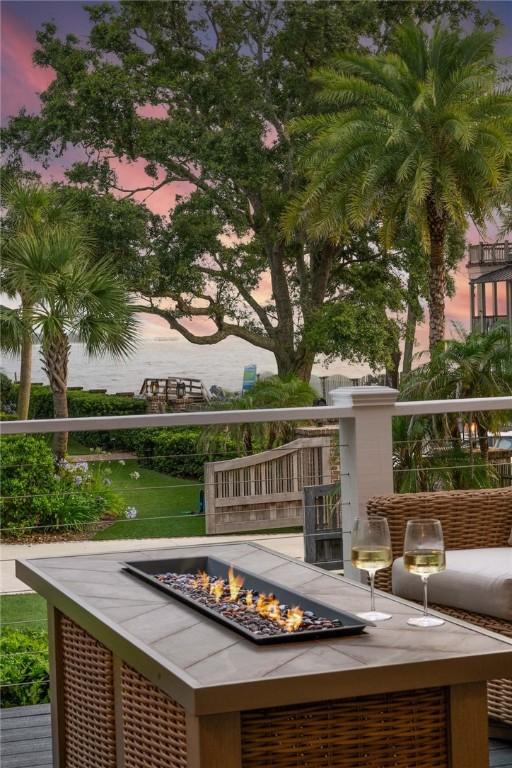 108 Hamilton St, Saint Simons Island, GA 31522 - view of home's community featuring a fire pit