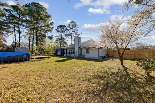 15 Merganser Way, Woodbine, GA 31569 - view of yard featuring a fenced in pool and fence