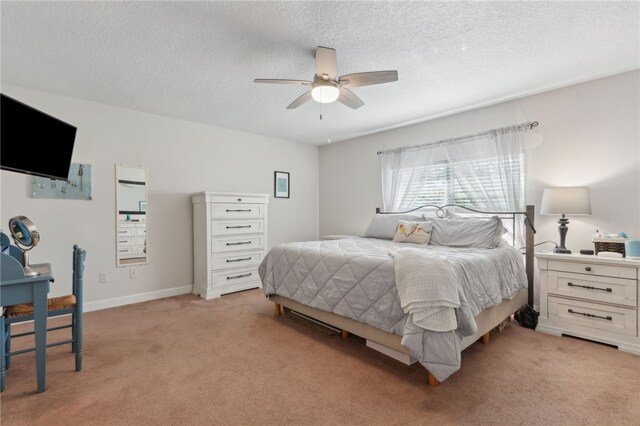 15 Merganser Way, Woodbine, GA 31569 - bedroom with light carpet, a textured ceiling, and baseboards