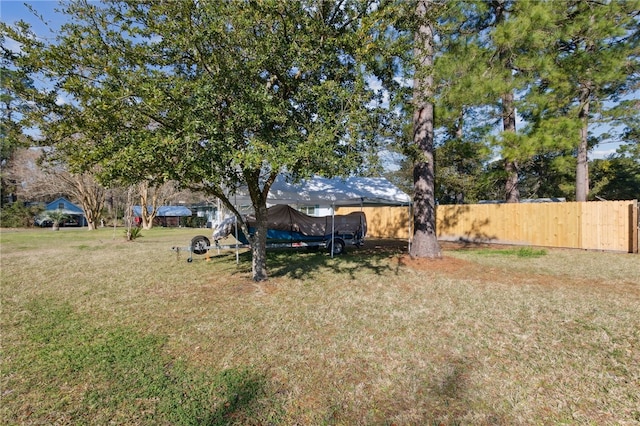 15 Merganser Way, Woodbine, GA 31569 - view of yard with a trampoline and fence