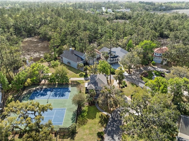 142 Montrose, Saint Simons Island, GA 31522 - bird's eye view of a heavily wooded area
