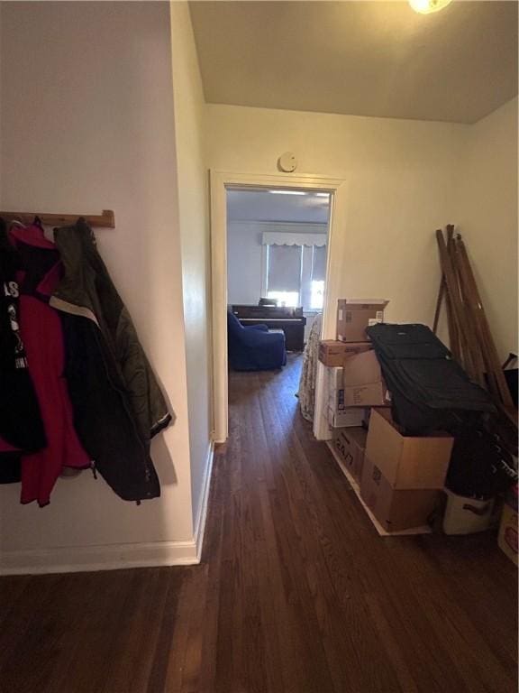 1401 Carswell Ave, Waycross, GA 31501 - corridor featuring wood finished floors and baseboards