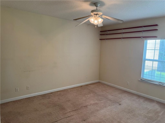 448 Moss Creek Ln, Brunswick, GA 31520 - carpeted empty room featuring ceiling fan and a textured ceiling