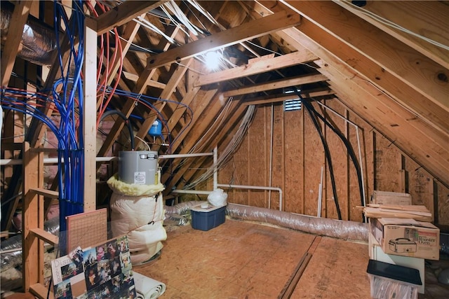 103 Bellrain Ln, Saint Simons Island, GA 31522 - unfinished attic with gas water heater