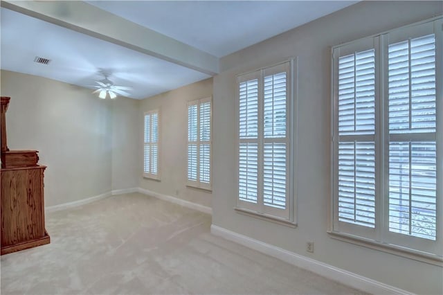 103 Bellrain Ln, Saint Simons Island, GA 31522 - carpeted empty room featuring baseboards and ceiling fan