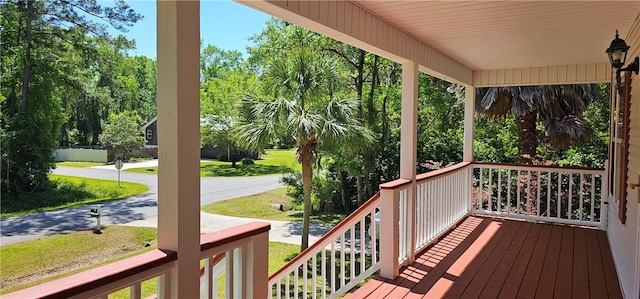 212 Stillwater Dr, Brunswick, GA 31525 - deck featuring covered porch