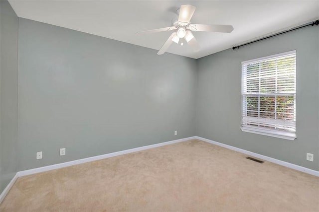 212 Stillwater Dr, Brunswick, GA 31525 - unfurnished room with baseboards, visible vents, and light colored carpet