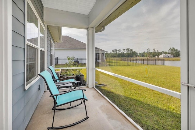 69 Allie Loop, Brunswick, GA 31525 - sunroom featuring a water view