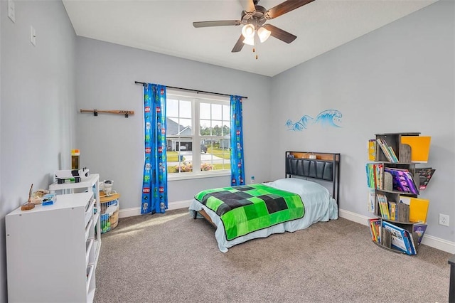 69 Allie Loop, Brunswick, GA 31525 - carpeted bedroom with baseboards and a ceiling fan