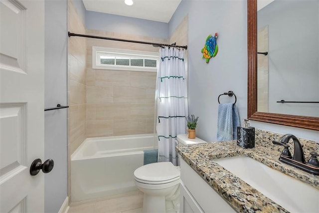 69 Allie Loop, Brunswick, GA 31525 - full bath featuring vanity, shower / bath combination with curtain, and tile patterned floors