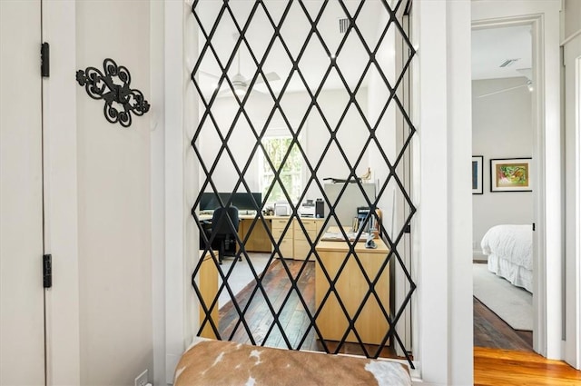 interior details featuring wood finished floors