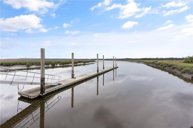 dock with a water view