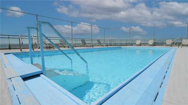 pool featuring fence