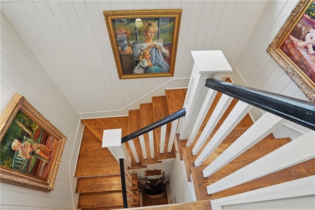 view of stairway