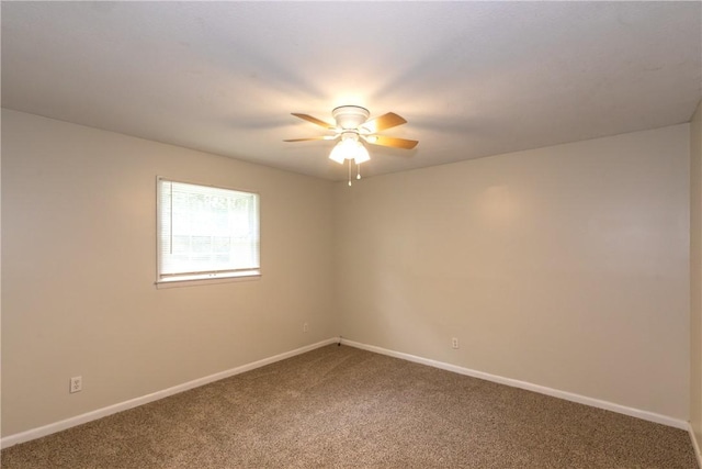907 Euclid Ave, Waycross, GA 31501 - carpeted spare room with ceiling fan and baseboards