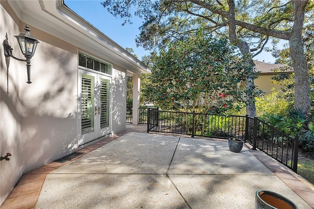 view of patio / terrace with french doors