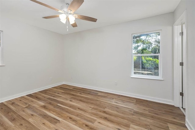 515 Nottingham Dr, Brunswick, GA 31525 - spare room featuring light wood-style flooring and ceiling fan