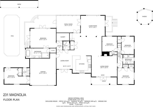 231 Magnolia Ave, Saint Simons Island, GA 31522 - floor plan / room layout