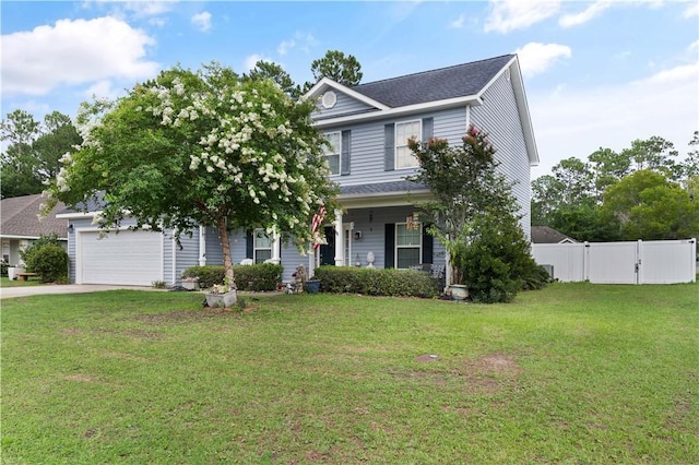 114 Shell Pointe Dr, Brunswick, GA 31525 - view of front of house with a front lawn and a garage