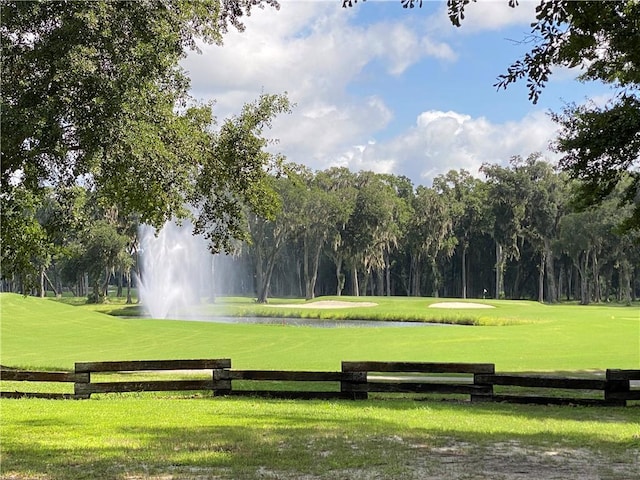 surrounding community featuring a yard