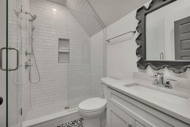 128 W Point Pkwy, Saint Simons Island, GA 31522 - bathroom with a shower stall, toilet, and vanity