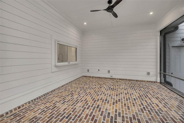 128 W Point Pkwy, Saint Simons Island, GA 31522 - view of unfurnished sunroom