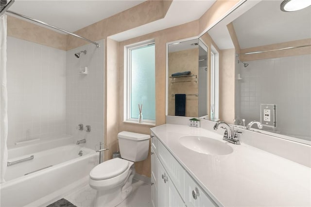 345 Moss Oak Cir, Saint Simons Island, GA 31522 - bathroom with shower / washtub combination, vanity, and tile patterned floors