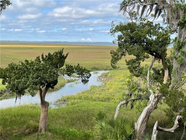 view of water feature featuring a rural view