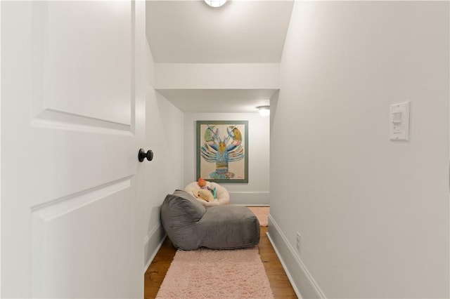 interior space featuring light hardwood / wood-style floors