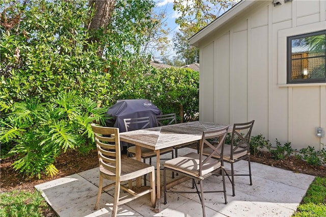 view of patio / terrace featuring outdoor dining space