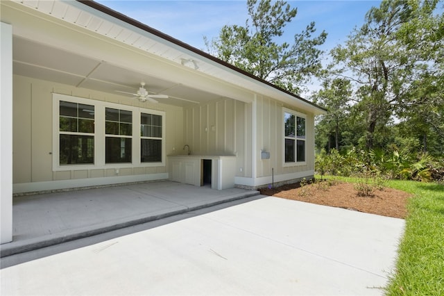 180 Ossabaw Way, Waverly, GA 31565 - view of patio with a ceiling fan