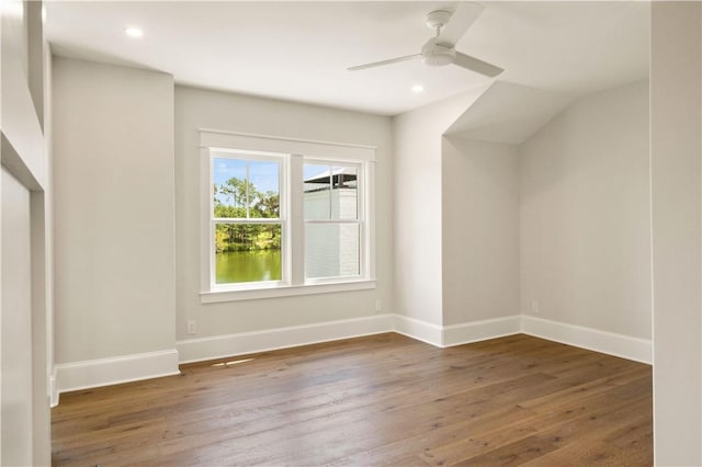 1241 Pikes Bluff Rd, Saint Simons Island, GA 31522 - bonus room with wood-type flooring, a ceiling fan, and recessed lighting